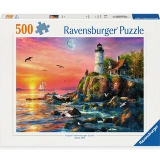 phare au coucher du soleil