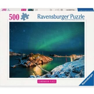 lumières du nord, tromsø, norvège (puzzle highlight, scandinavian)